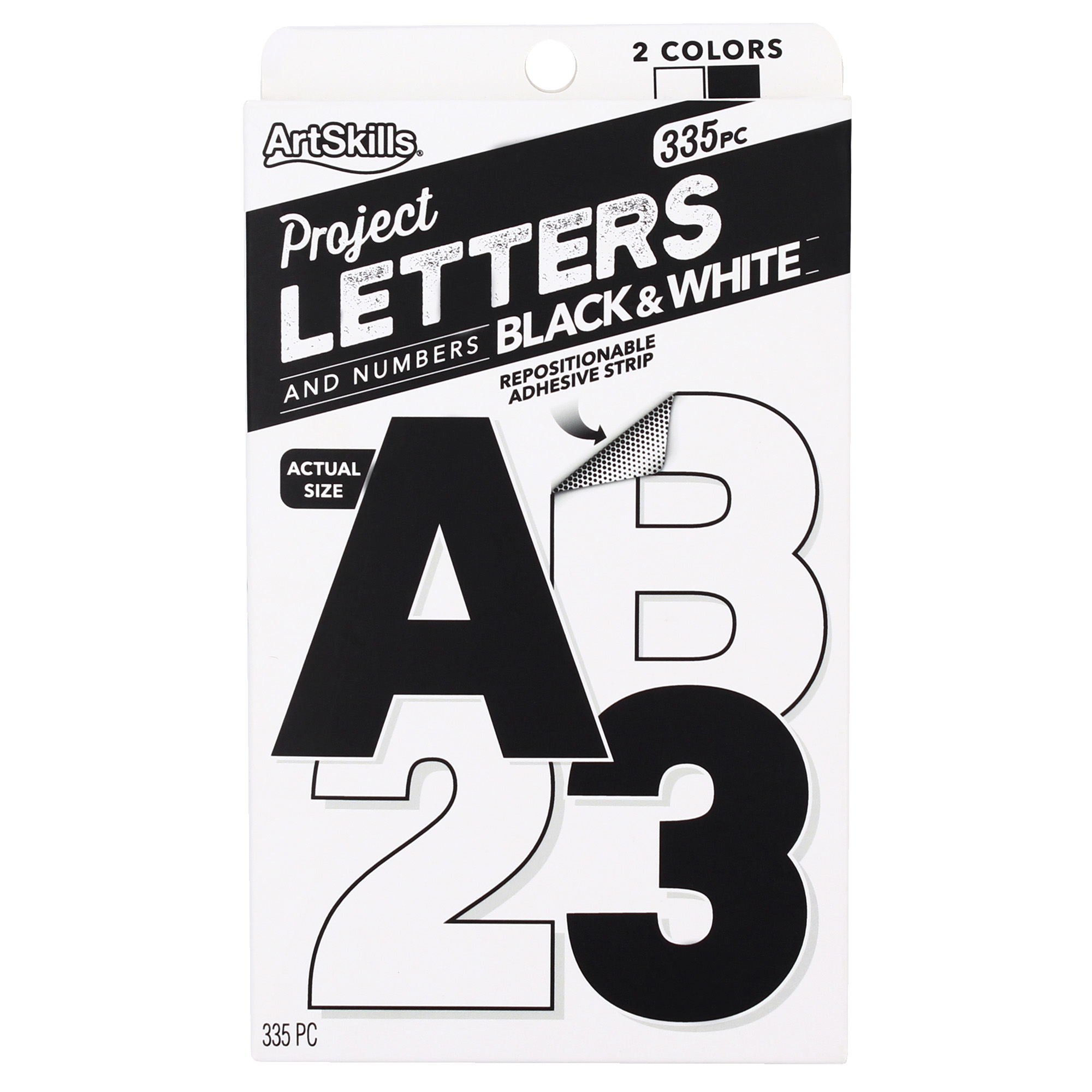2 Pack Artskills quick letter pads, black, 2, 310pc 